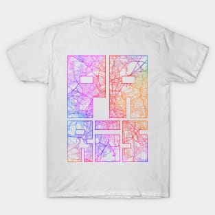 Paris, France City Map Typography - Colorful T-Shirt